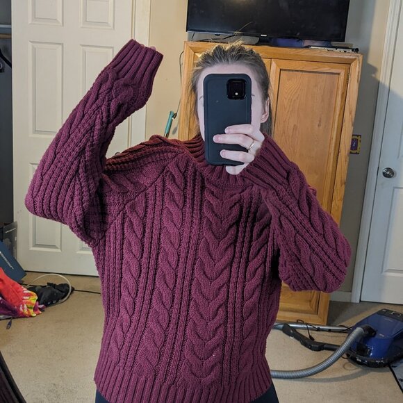 a new day Sweaters - Maroon Sweater